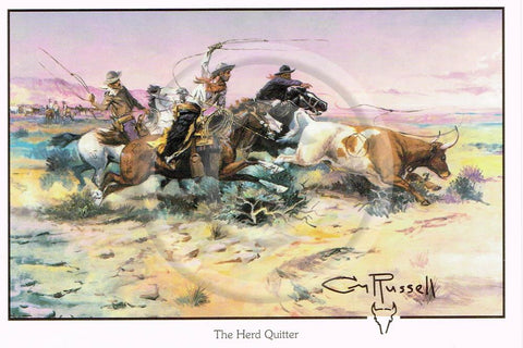 C. Russell-Herd Quitter 4x6 Card