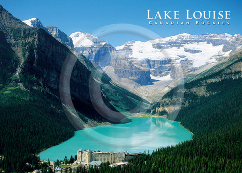 Lake Louise Aerial 5x7 Card