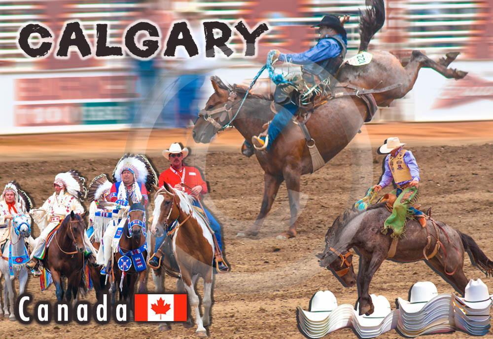 Calgary Stampede Metal Magnet