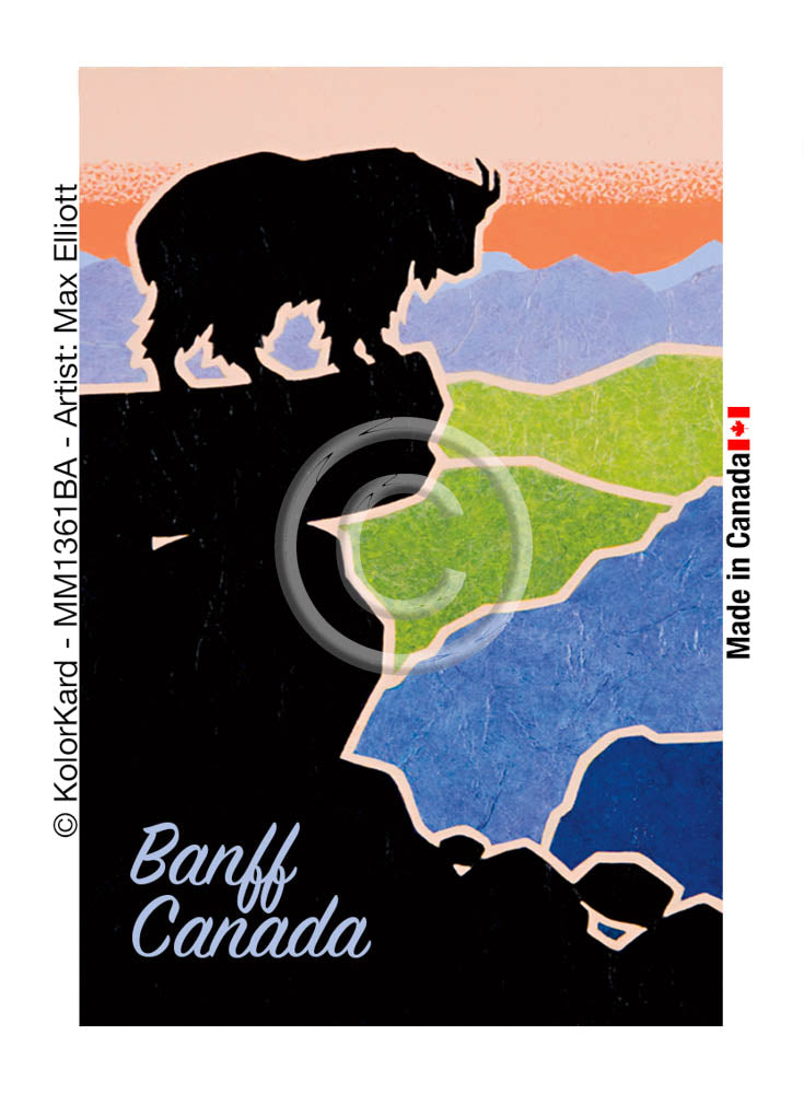 Mountain Goat Banff Max Elliott Metal Magnet
