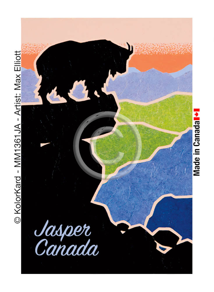 Mountain Goat Jasper Max Elliott Metal Magnet