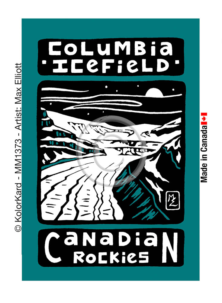 Columbia Icefield Max Elliott Metal Magnet