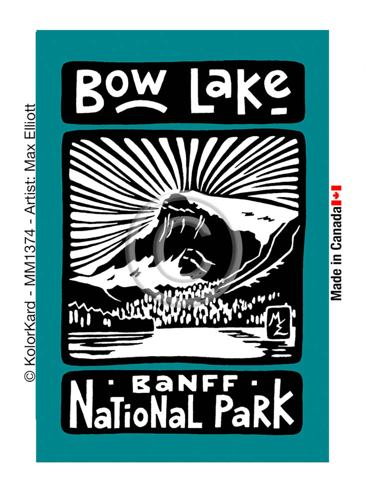 Bow Lake Max Elliott Metal Magnet