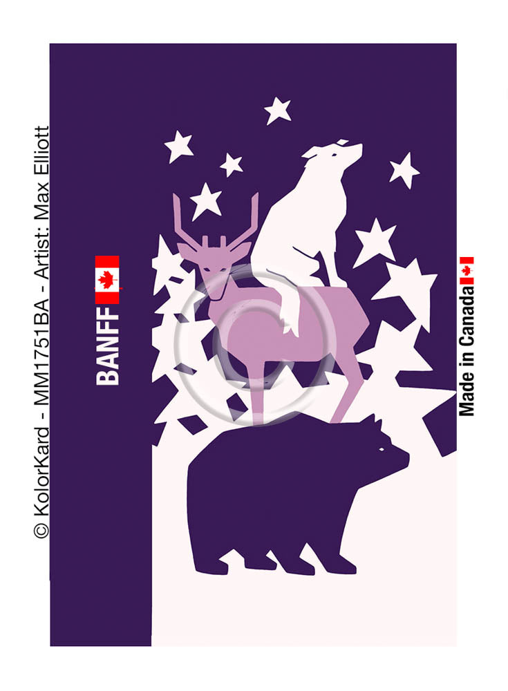 Cairn Purple Banff Max Elliott Metal Magnet