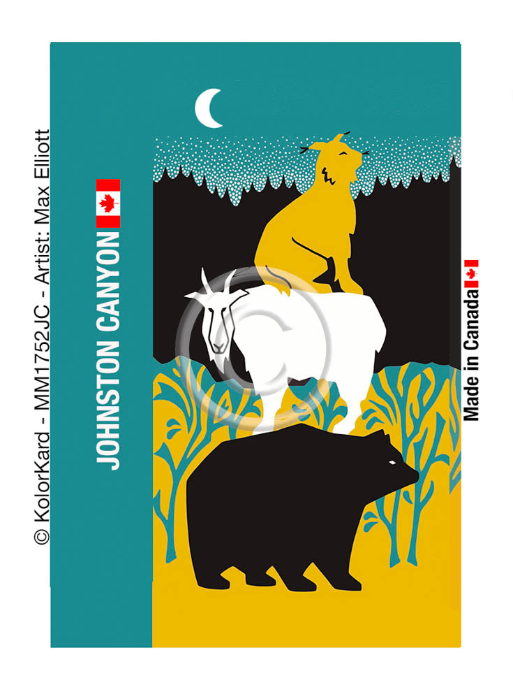 Cairn Gold Johnston Canyon Max Elliott Metal Magnet