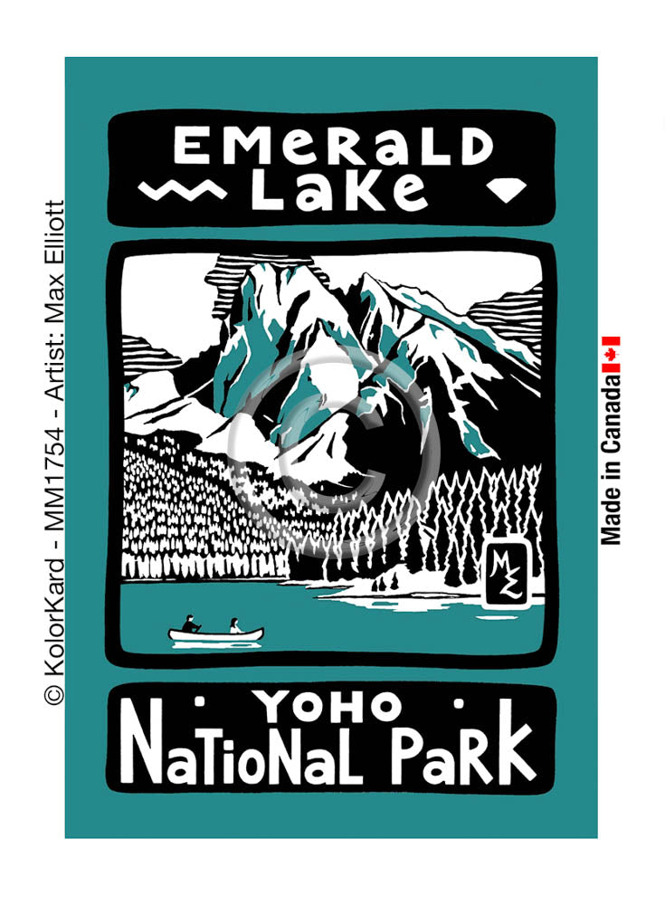 Emerald Lake Max Elliott Metal Magnet