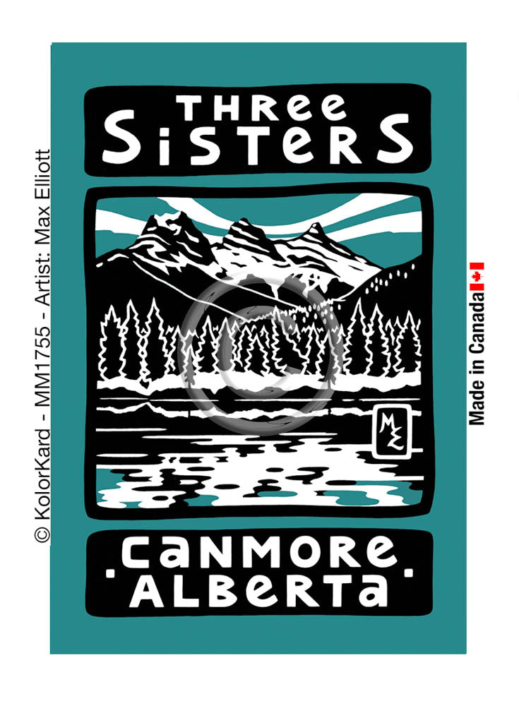 Three SistersMax Elliott Metal Magnet