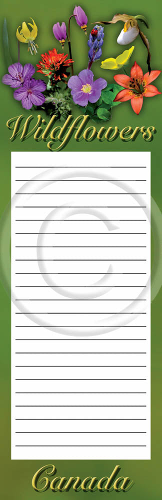 Wildflowers of Canada Notepad