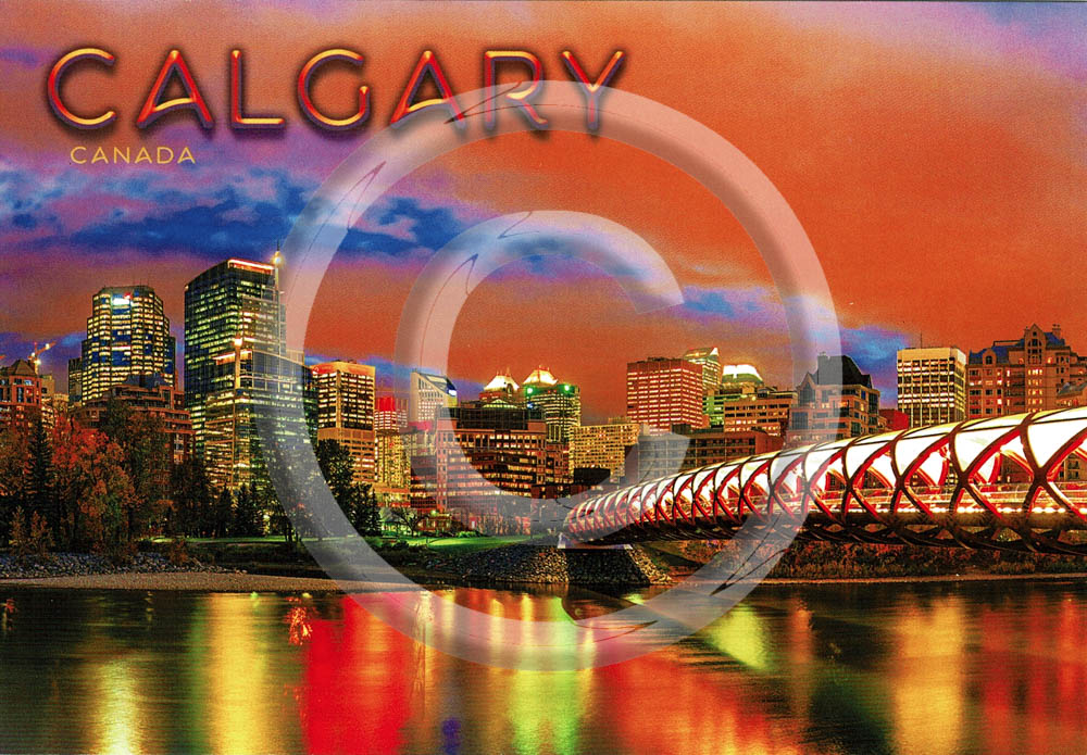 Calgary Peace Bridge  5x7 Card