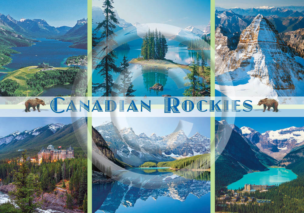 Rockies Multi Green Border 5x7 Card