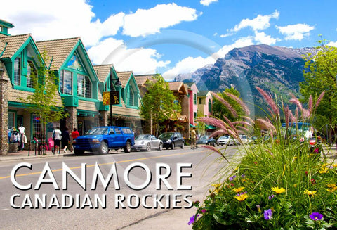 Canmore Main Street Metal Magnet