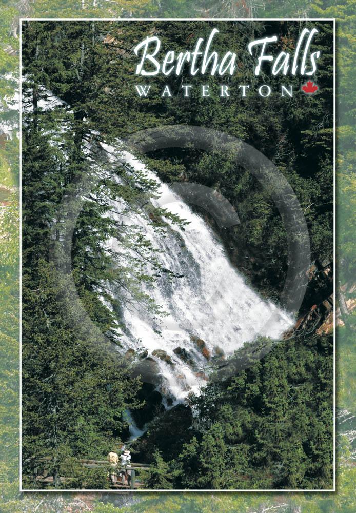 Waterton Bertha Falls 4x6 Card