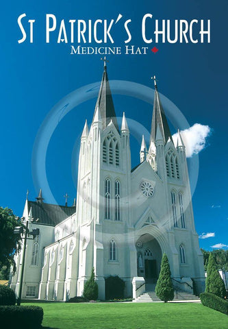 Medicine Hat St Patricks Church 4x6 Card