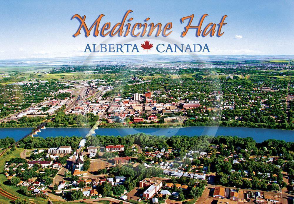 Medicine Hat Aerial 4x6 Card
