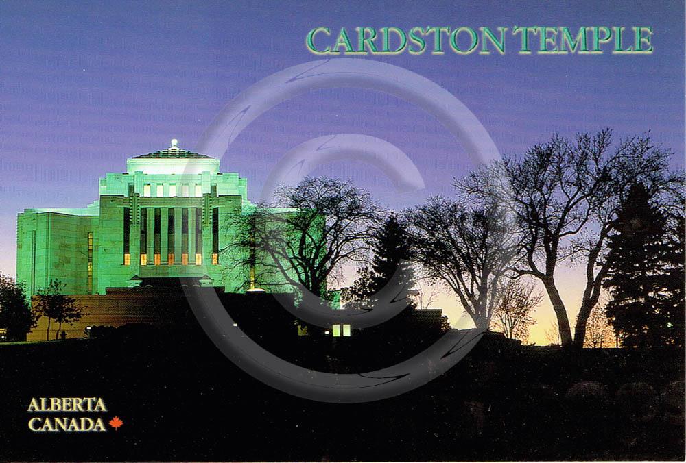Cardston Temple 4x6 Card
