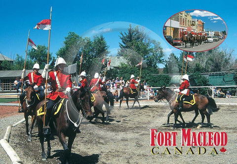 Fort Macleod Riders/ Main Street 4x6 Card