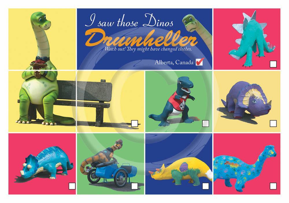I saw Dinos Drumheller 5x7 Card