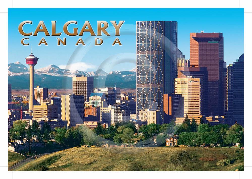 Calgary Skyline 4x6 Card