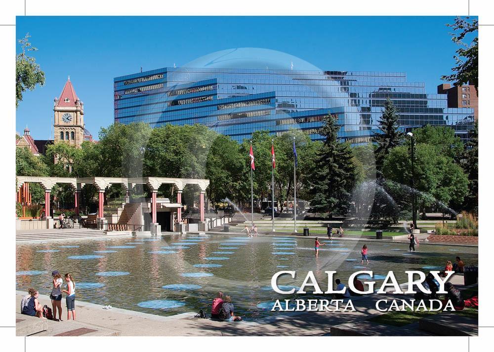 Calgary Olympic Plaza 4x6 Card
