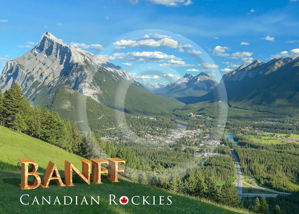 Banff Valley View 5x7 Card