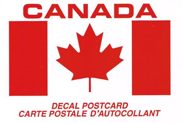 Canada Postcard Decal 4x6