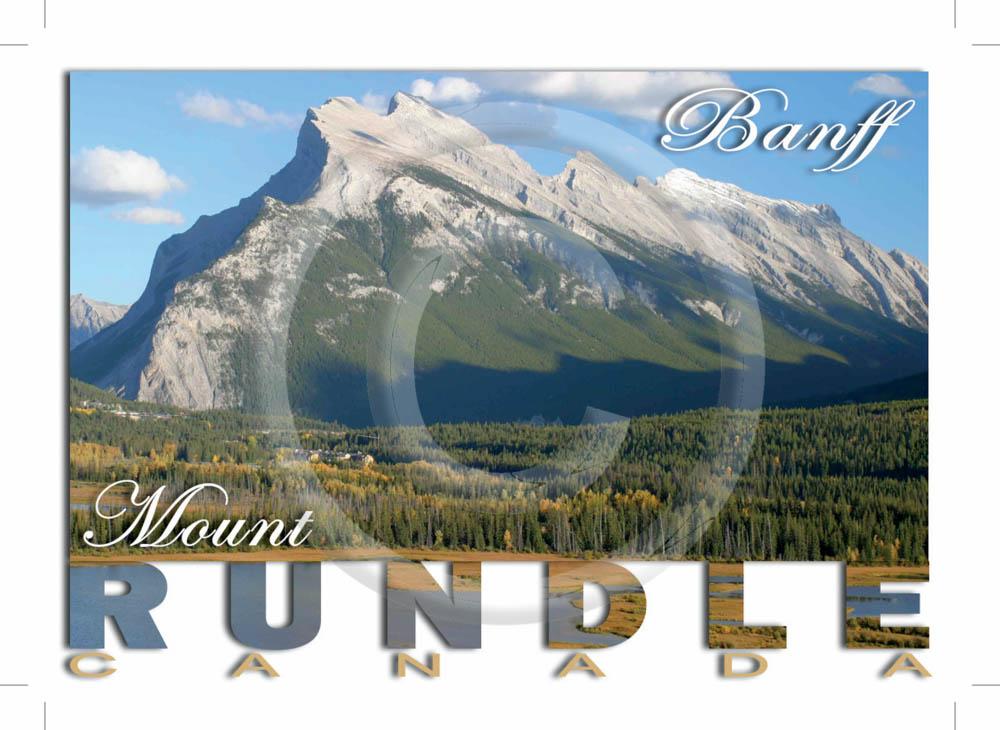 Banff Mt Rundle 5x7 Card