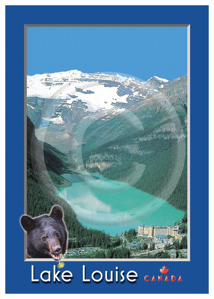 Lake Louise Aerial Vertical 5x7 Card